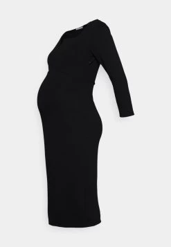 NOTCH NECKLINE MIDI DRESS - Jerseykleid - Black -Anna Field Angebote Store 01d148d1237f4d8fb0b9cc9c73d98252