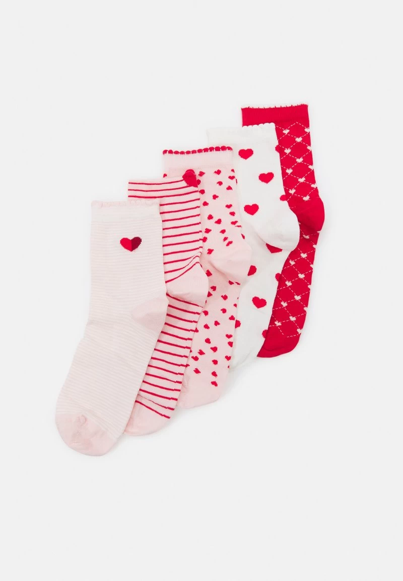 Anna Field 5 PACK - Socken - White/red 5 Anna Field 5 PACK - Socken - White/red – Bild 5