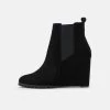 Anna Field LEATHER WINTER BOOT - High Heel Stiefelette - Black