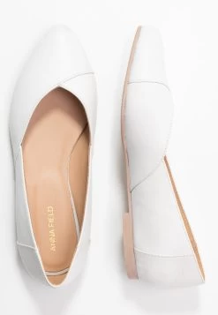 Anna Field LEATHER BALLERINAS - Klassischer Ballerina - White -Anna Field Angebote Store 1b1704e5f9764570a12e0481bfd34641