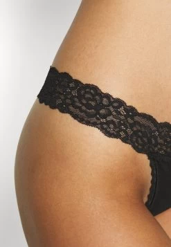 Anna Field 10PP COTTON AND LACE THONG - String - Black -Anna Field Angebote Store 1e3643c56d2f40289953e14d52bb3ace