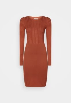 Anna Field CREW AUSSCHNITT RIPP TOP BODYCON MINI STRICKKLEID - Etuikleid - Brown -Anna Field Angebote Store 38de2f6e35c644b49d1c8060d1e77df3 1