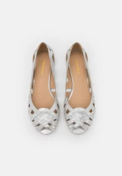 Anna Field LEATHER - Peeptoe Ballerina - Silver -Anna Field Angebote Store 41d293fcbba948eb9fa8525a5ce0060d