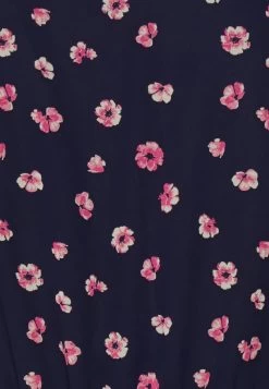 Anna Field V-NECK SLEEVE DRESS - Freizeitkleid - Dark Blue/pink -Anna Field Angebote Store 522fda41fe7f42f1a638eac2f19336a5