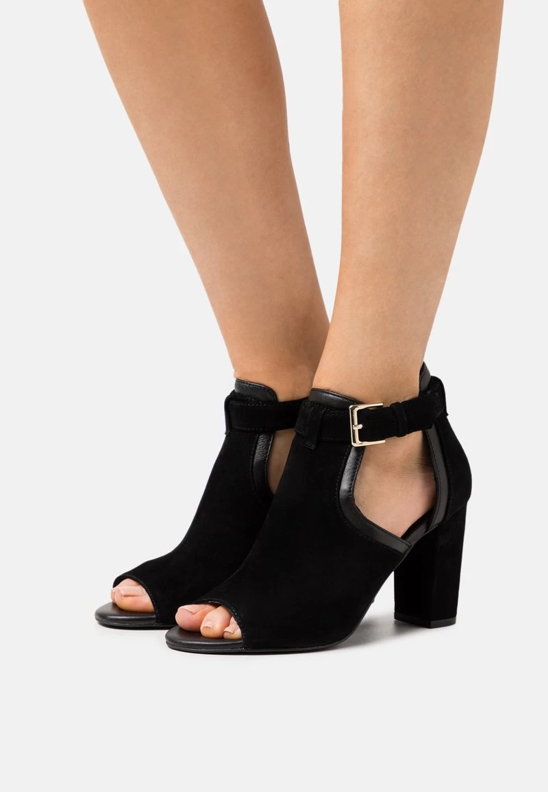 Anna Field LEATHER - Schaftsandale - Black 1 Anna Field LEATHER - Schaftsandale - Black