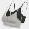 Anna Field MATERNITY SEAMLESS BRA 2 PACK - Bustier - Grey/black