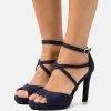Anna Field Plateausandalette - Dark Blue