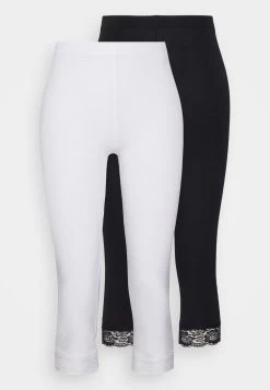 Anna Field 2 PACK - Leggings - Hosen - Black/white