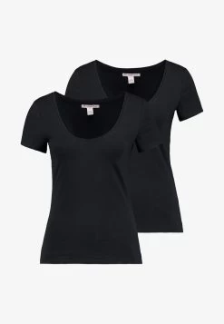 Anna Field 2 PACK - T-Shirt Basic - Black -Anna Field Angebote Store 626abfe4c856419c8d89299736aecf07