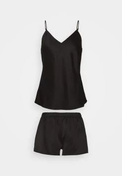 Anna Field SIMPLE SATIN SHORT SET - Nachtwäsche Set - Black -Anna Field Angebote Store 6cdc83e9cc234a4f86b638ff56d1ec4d