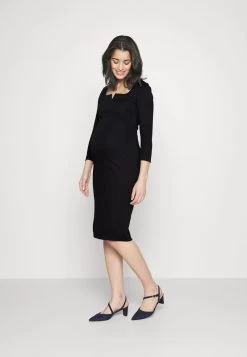NOTCH NECKLINE MIDI DRESS - Jerseykleid - Black -Anna Field Angebote Store 745887bcaafc454abffcdfca4f151e44 1