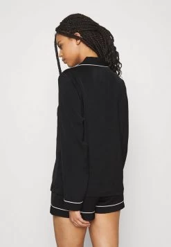 Anna Field AMANDA LONG SLEEVE SHORT SET - Nachtwäsche Set - Black -Anna Field Angebote Store 76c1a6e3060042a98452482dadb33e40