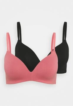 Anna Field 2PP GEORGIA BRA - T-Shirt BH - Pink/black -Anna Field Angebote Store 7a2af82639464a0e8297bfc106261b0e