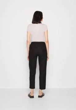 Anna Field LINEN MIX - Stoffhose - Black -Anna Field Angebote Store 9060d65386544999a9dc402a89d152af