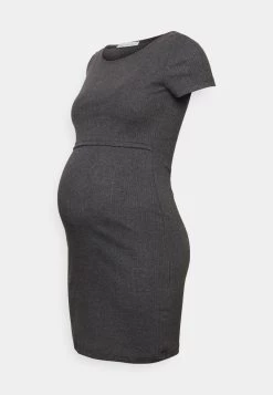 SHORT SLEEVES - Jerseykleid - Mottled Dark Grey -Anna Field Angebote Store a12eb757c88f47778add388454b2e645