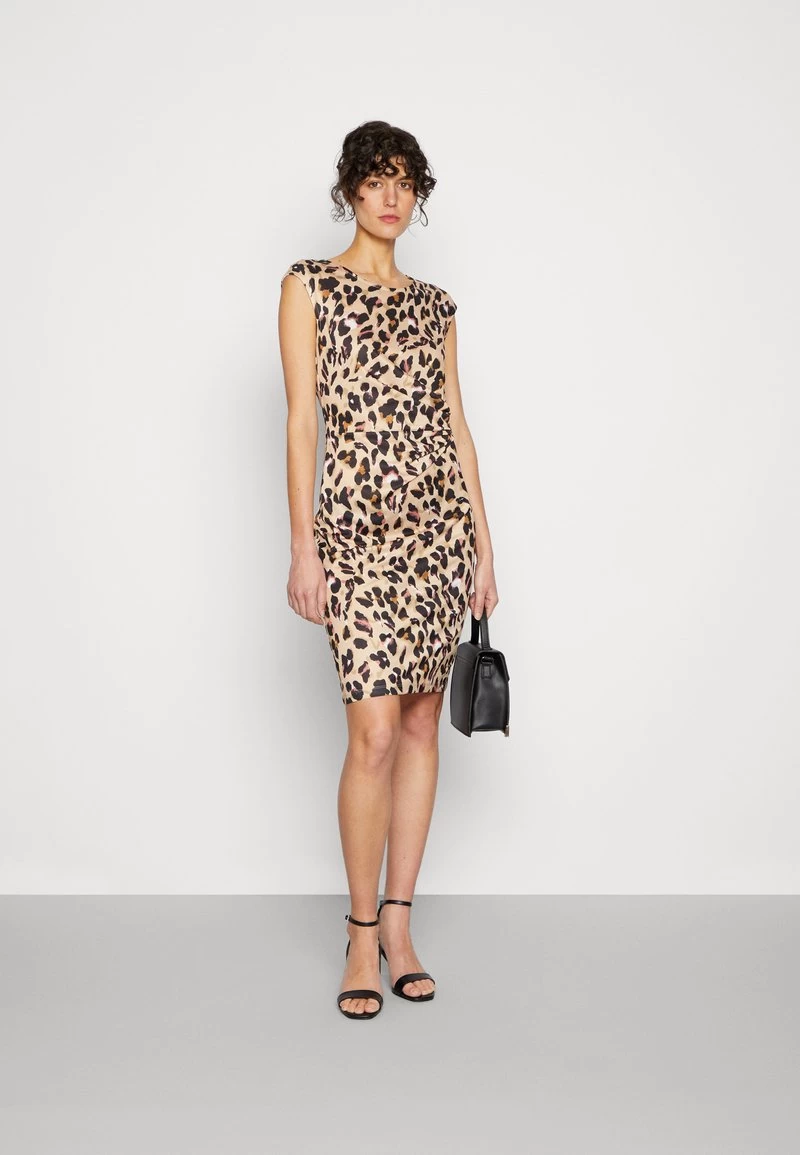 Anna Field Jerseykleid - Black/beige/multi-coloured 2 Anna Field Jerseykleid - Black/beige/multi-coloured – Bild 2