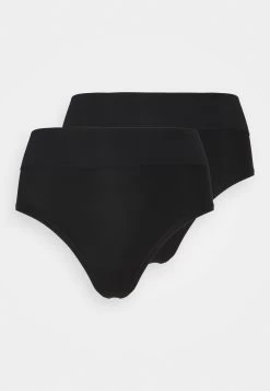 Anna Field 2PP HIGH WAIST THONG - String - Black -Anna Field Angebote Store ac60c9acfebe4964ac8a53e807d6f502
