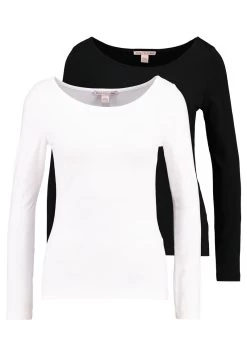 2PACK - Langarmshirt - Black/white -Anna Field Angebote Store b14000e1e71b455d87d89405c5f95cde 1