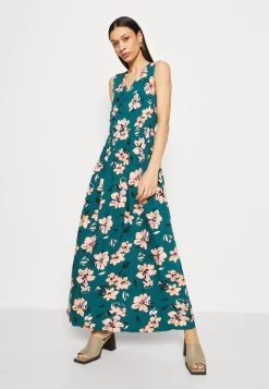 Anna Field Maxikleid - Dark Green/pink -Anna Field Angebote Store baa227ce9a894cf9a0af24e94c9b805b