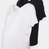2 PACK - T-Shirt Basic - White/black