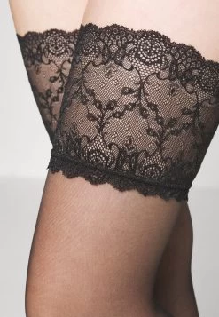 Anna Field 15 DEN LACE TOP HOLD UPS - Overkneestrümpfe - Black -Anna Field Angebote Store ce0eb23a9db2478f82135040abc7cb4d