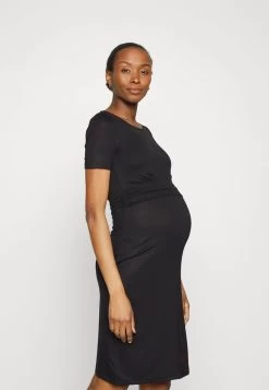 SHORT SLEEVES RUCHED WAIST MINI FLARED DRESS - Jerseykleid - Black -Anna Field Angebote Store d013a8bbc5f3496991baef05c36d76c3 1