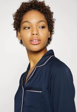 Anna Field AMANDA LONG SLEEVE SHORT SET - Nachtwäsche Set - Dark Blue -Anna Field Angebote Store d0c424c67eae486c8b274bf06540f70d