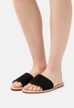 Anna Field 2 PACK - Pantolette Flach - Black/cognac