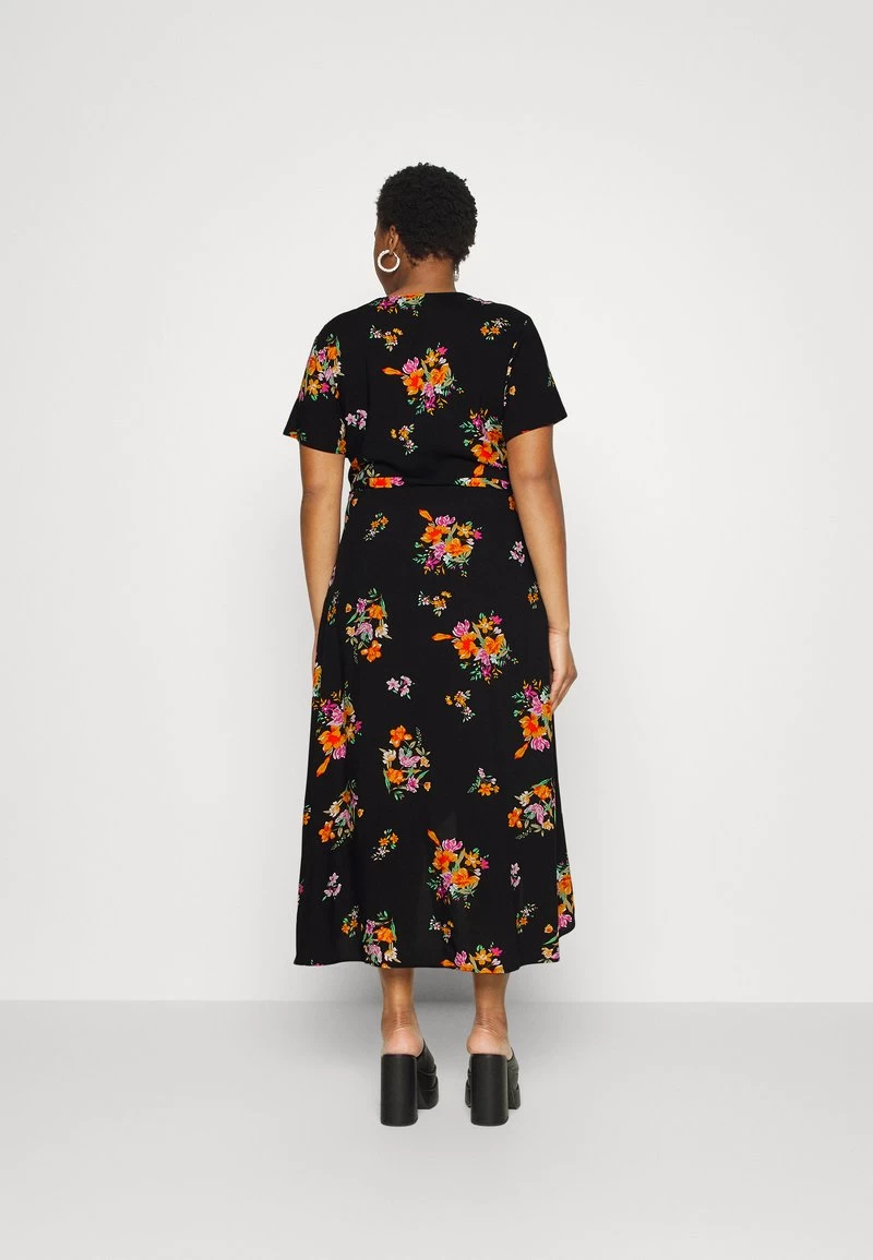 WRAP DRESS HIGH LOW HEM - Freizeitkleid - Black 3 WRAP DRESS HIGH LOW HEM - Freizeitkleid - Black – Bild 3