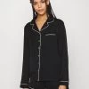 Anna Field AMANDA LONG SLEEVE SHORT SET - Nachtwäsche Set - Black
