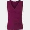 Anna Field Top - Dark Red