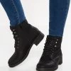 Anna Field WINTER BOOT - Schnürstiefelette - Black