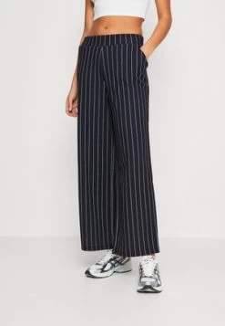 Anna Field Stoffhose - Dark Blue/brown/white -Anna Field Angebote Store eebec60acbd740d992615145e19cc27b