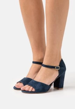 LEATHER - Riemensandalette - Dark Blue